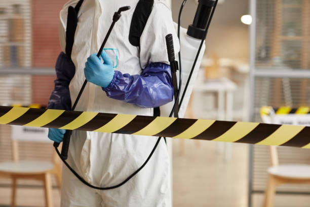 Professional Sewage Cleanup technician working in Princeton, WI